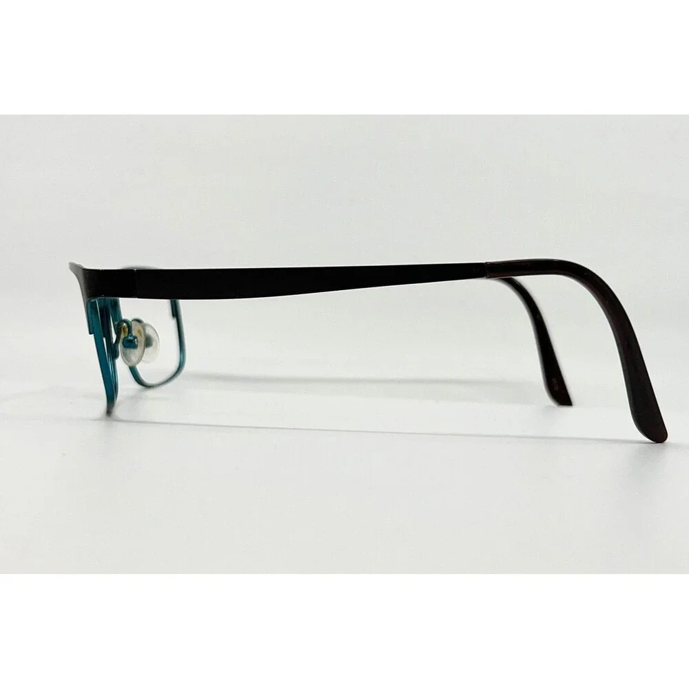 Camelot Lady Eyeglass Frames Women Brown Teal Arielle 52-14-135